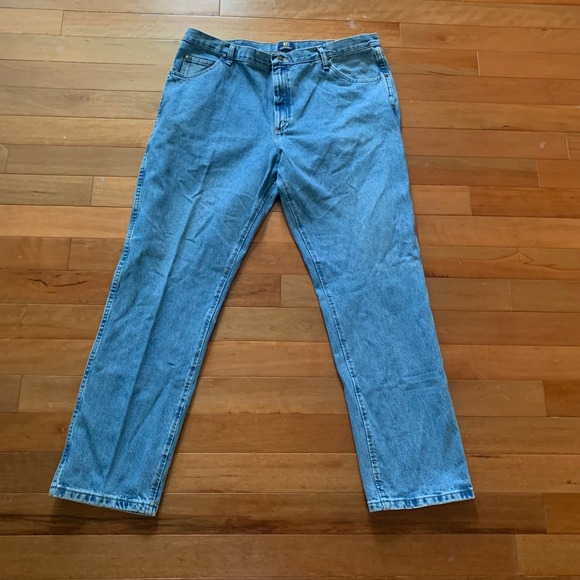 Wrangler Other - Wrangler 40x32 47MWZ Jeans Medium Wash Regular Fit Straight Leg Cowboy Cut Denim